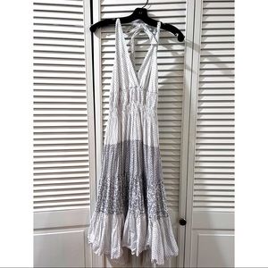 Multi-Print Halter Dress